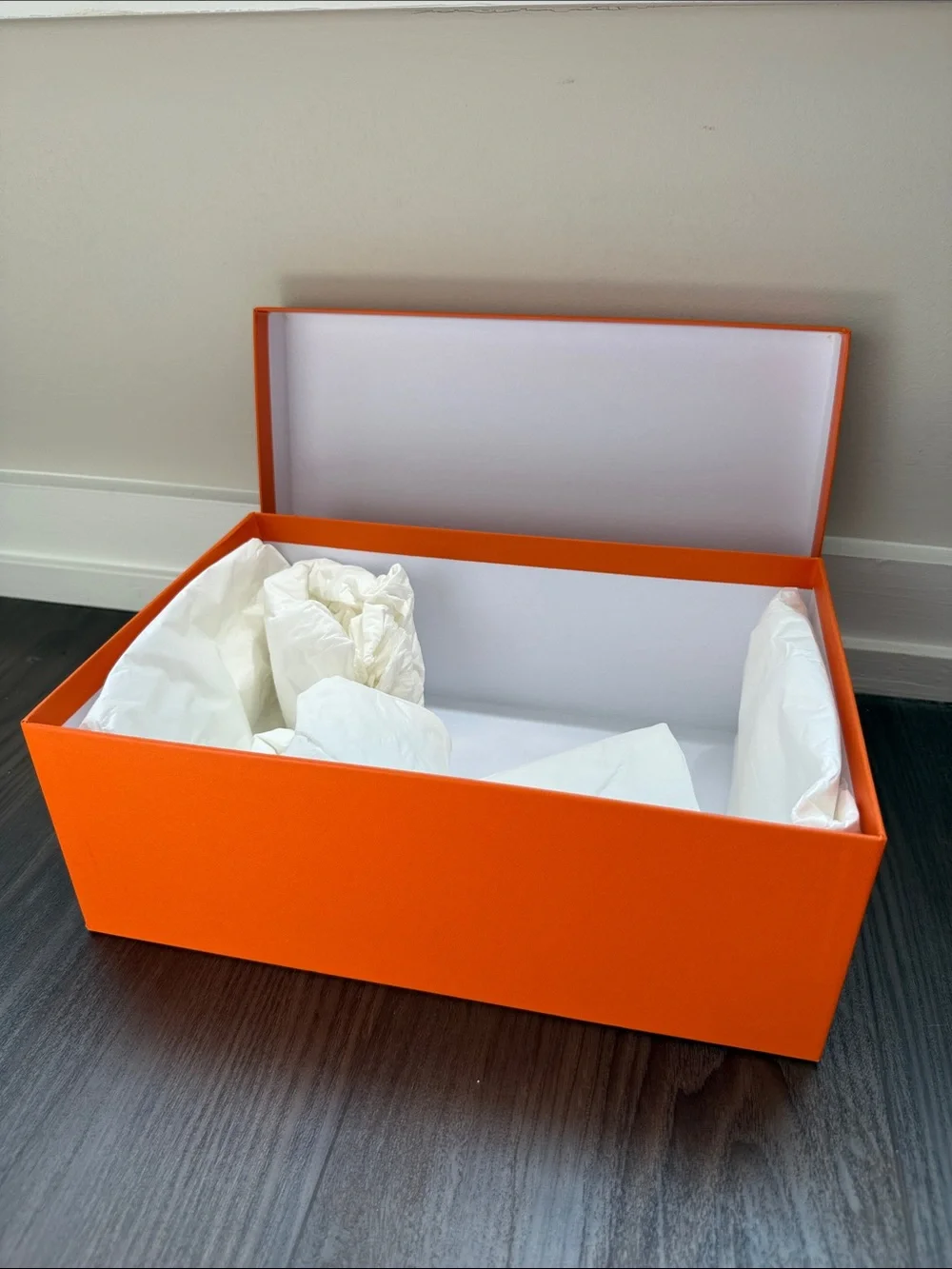 Hermes empty shoe box